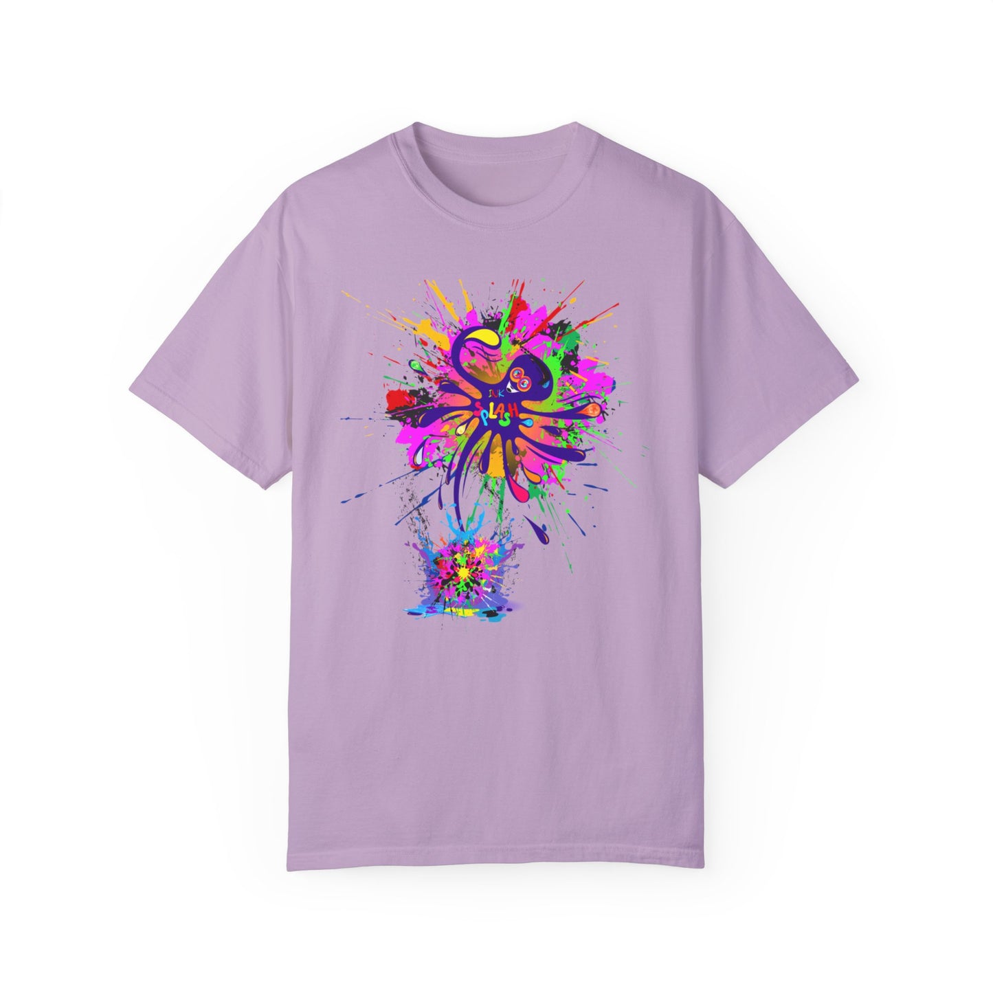 Octopus Ink-Splash Comfort Colors T-Shirt