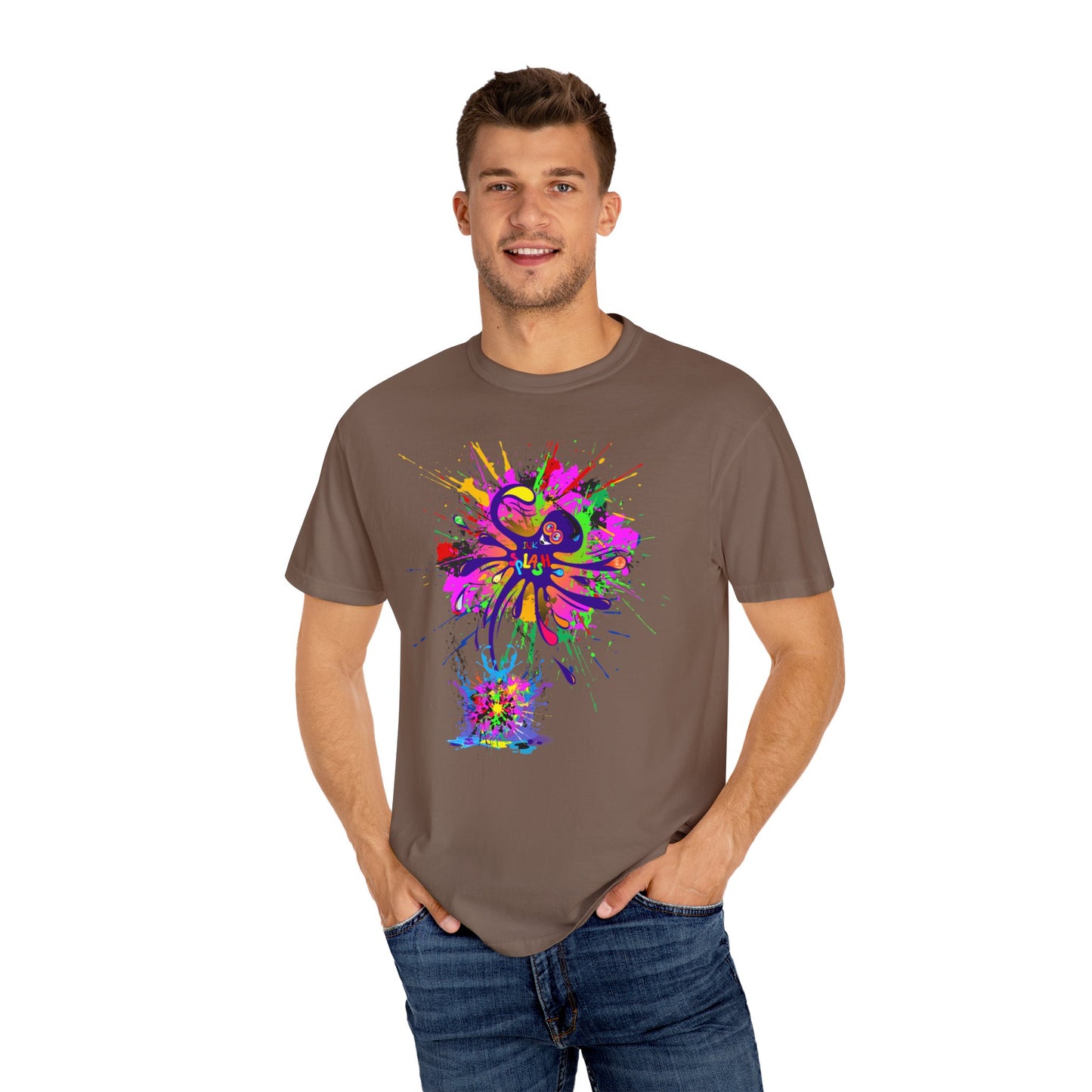 Octopus Ink-Splash Comfort Colors T-Shirt