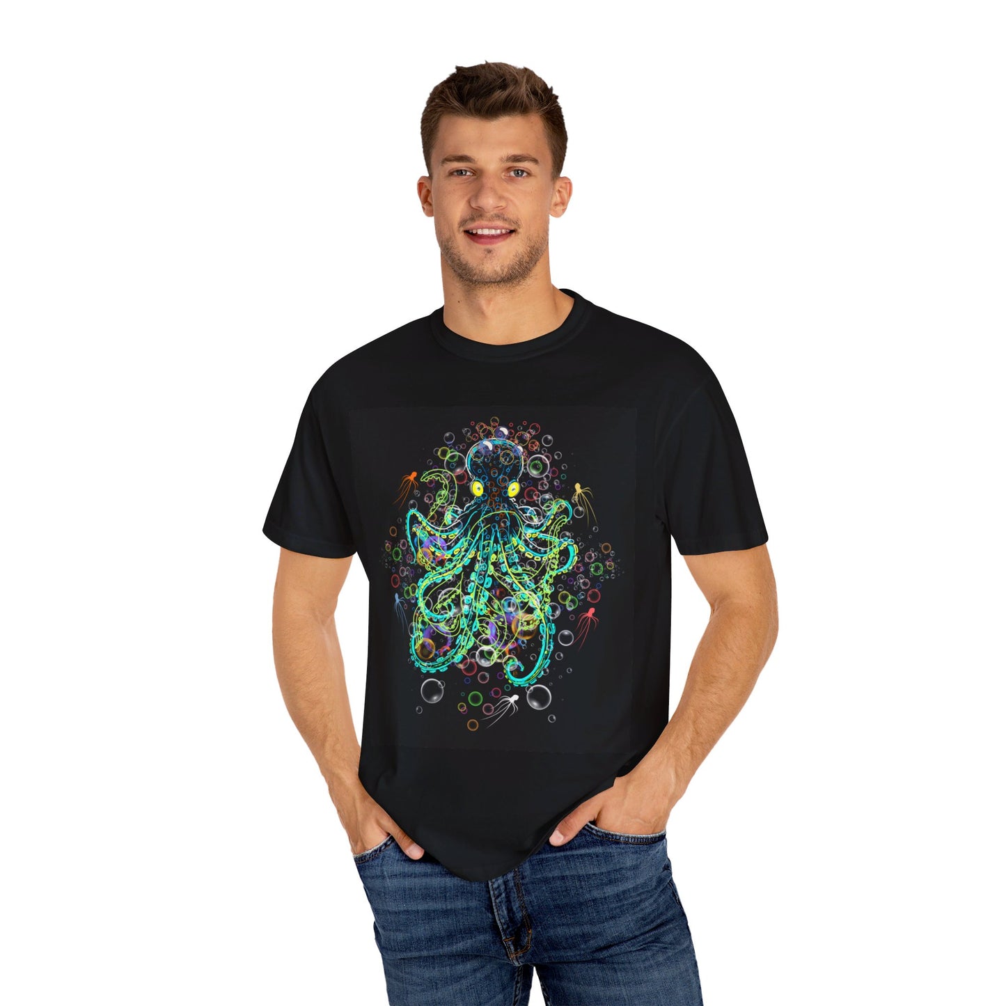 Octopus "Bubbly Camouflage" Comfort Colors T-shirt