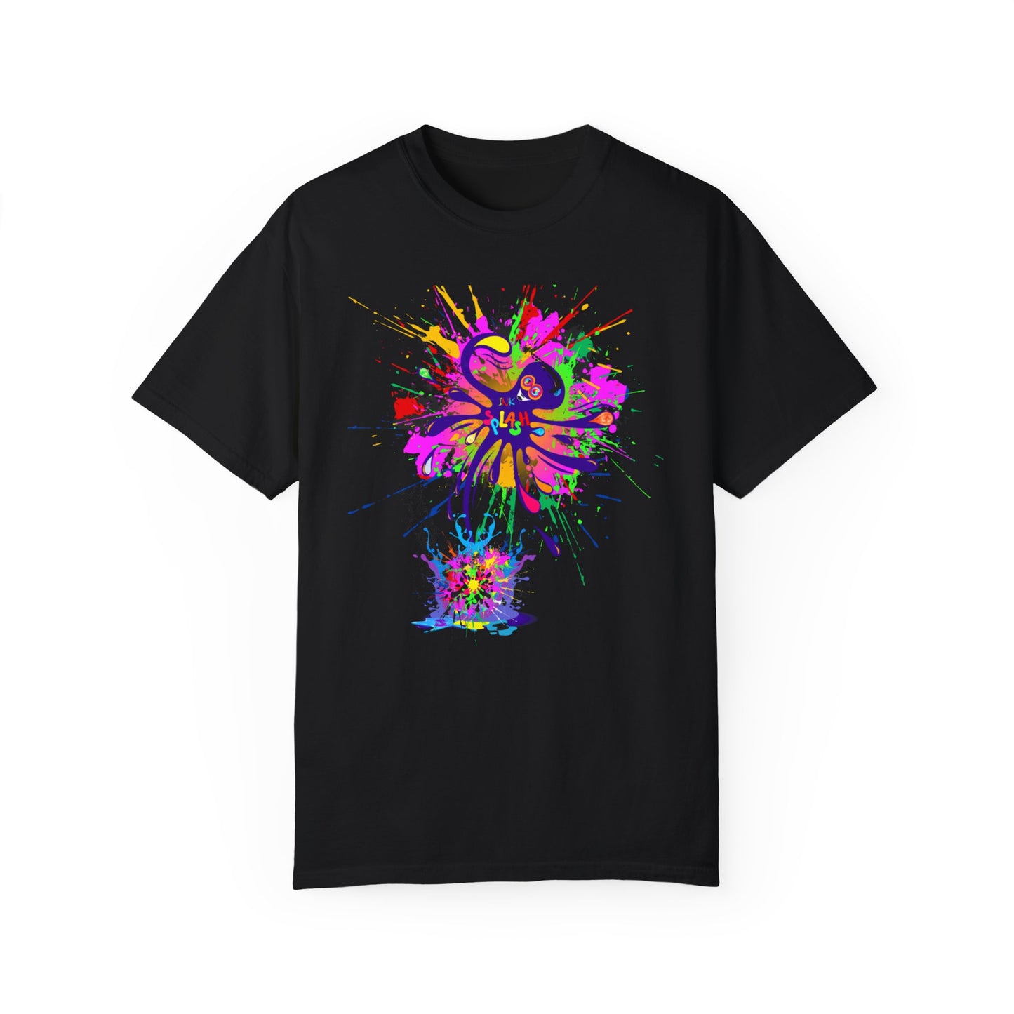 Octopus Ink-Splash Comfort Colors T-Shirt