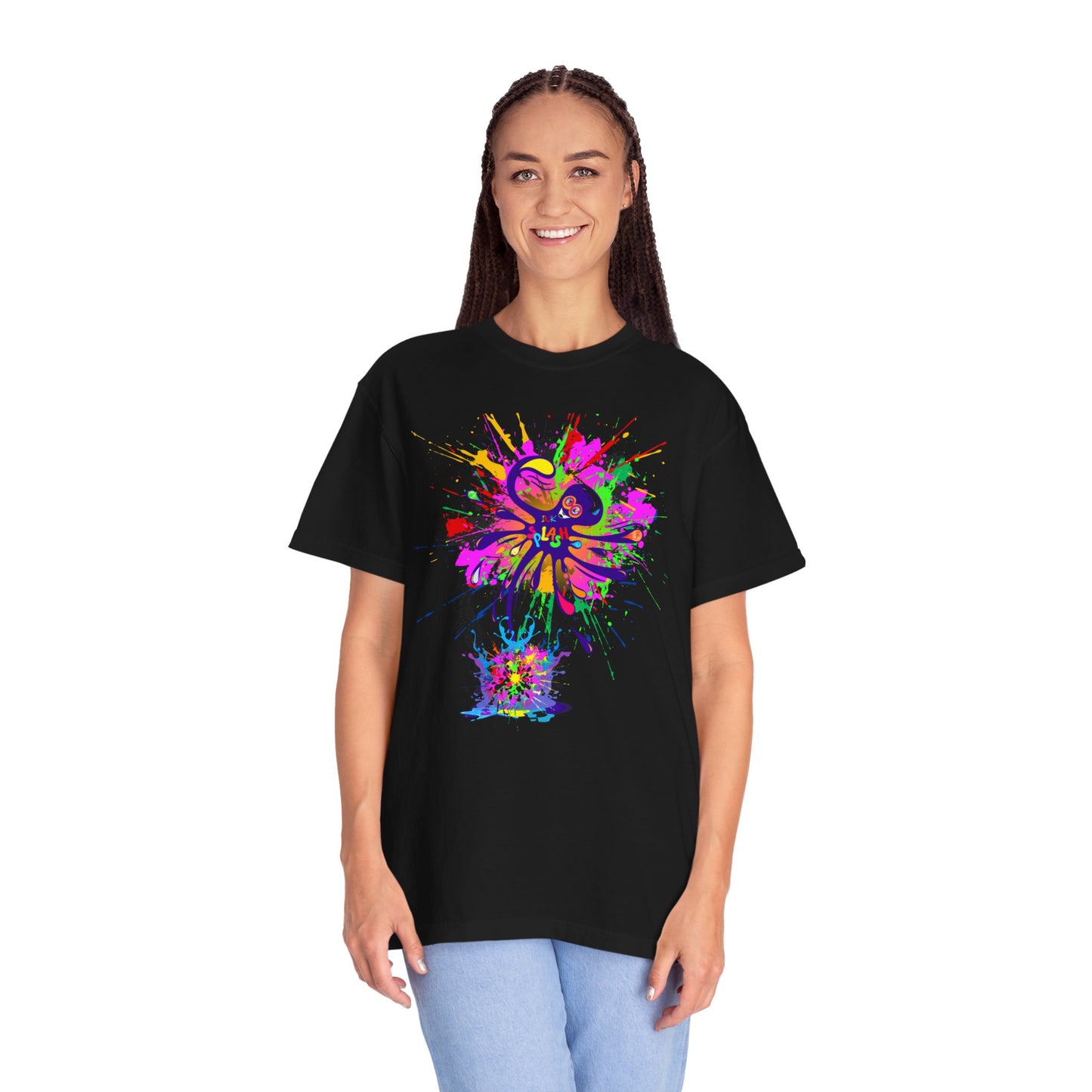 Octopus Ink-Splash Comfort Colors T-Shirt