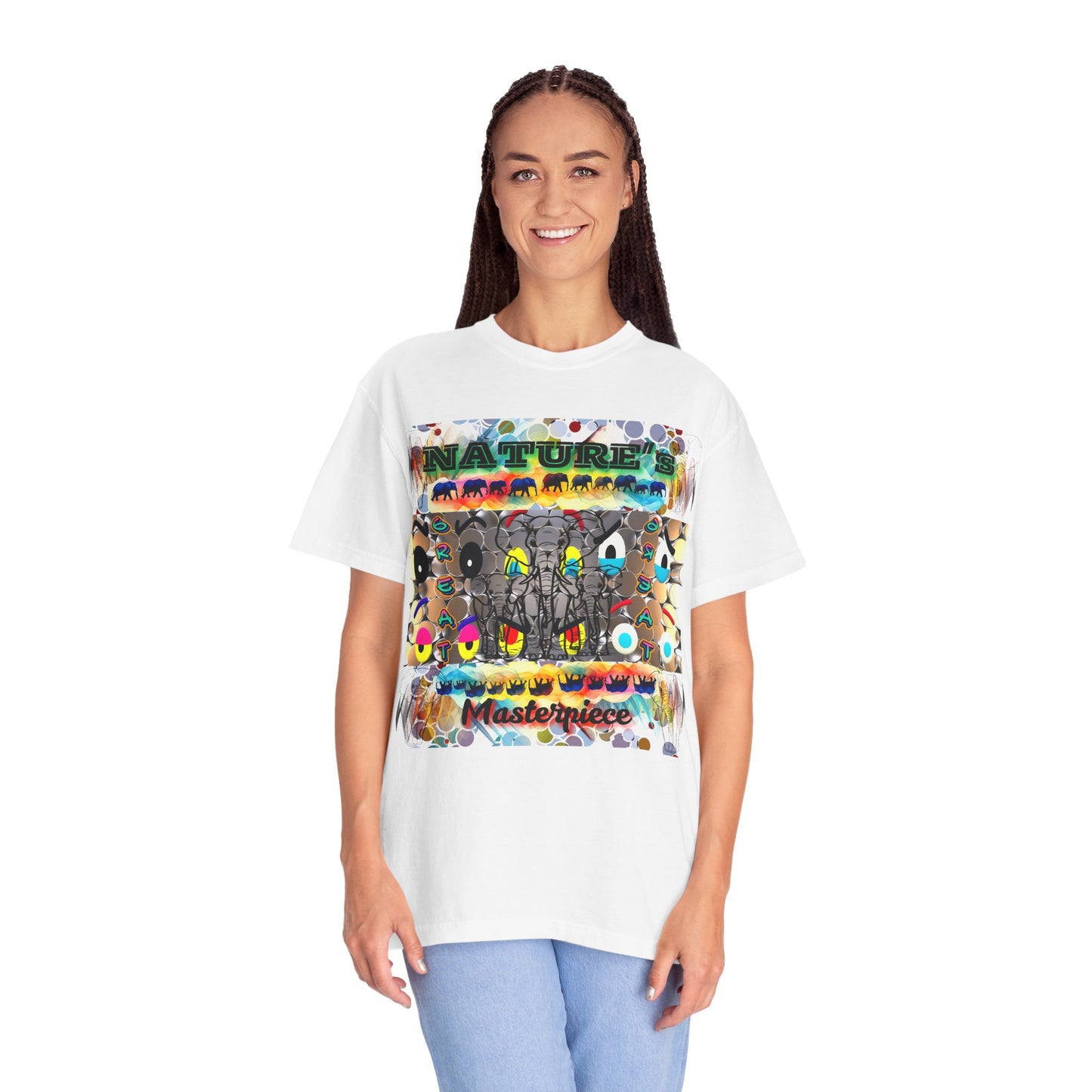 Nature's Masterpiece Elephants Vibrant Comfort Colors T-shirt