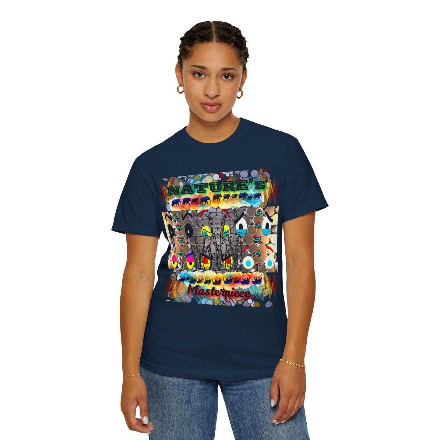 Nature's Masterpiece Elephants Vibrant Comfort Colors T-shirt