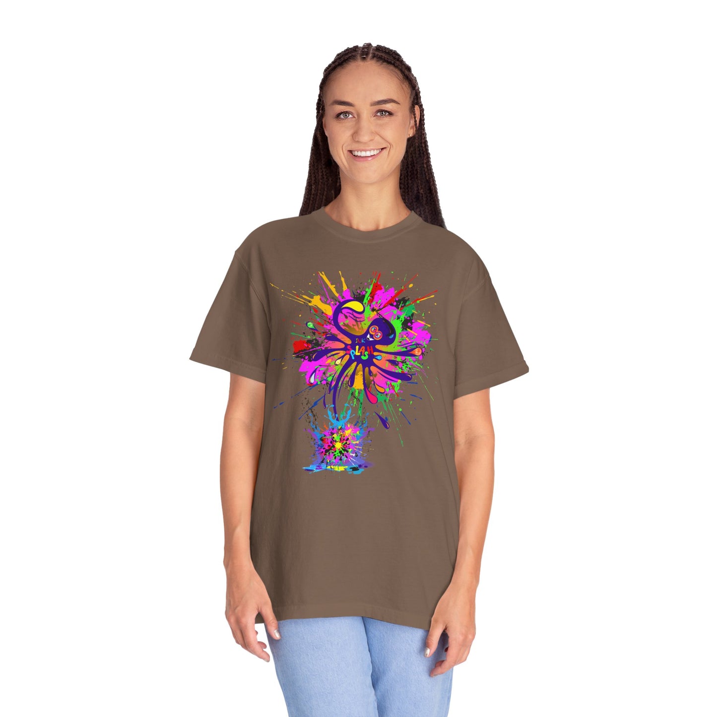 Octopus Ink-Splash Comfort Colors T-Shirt