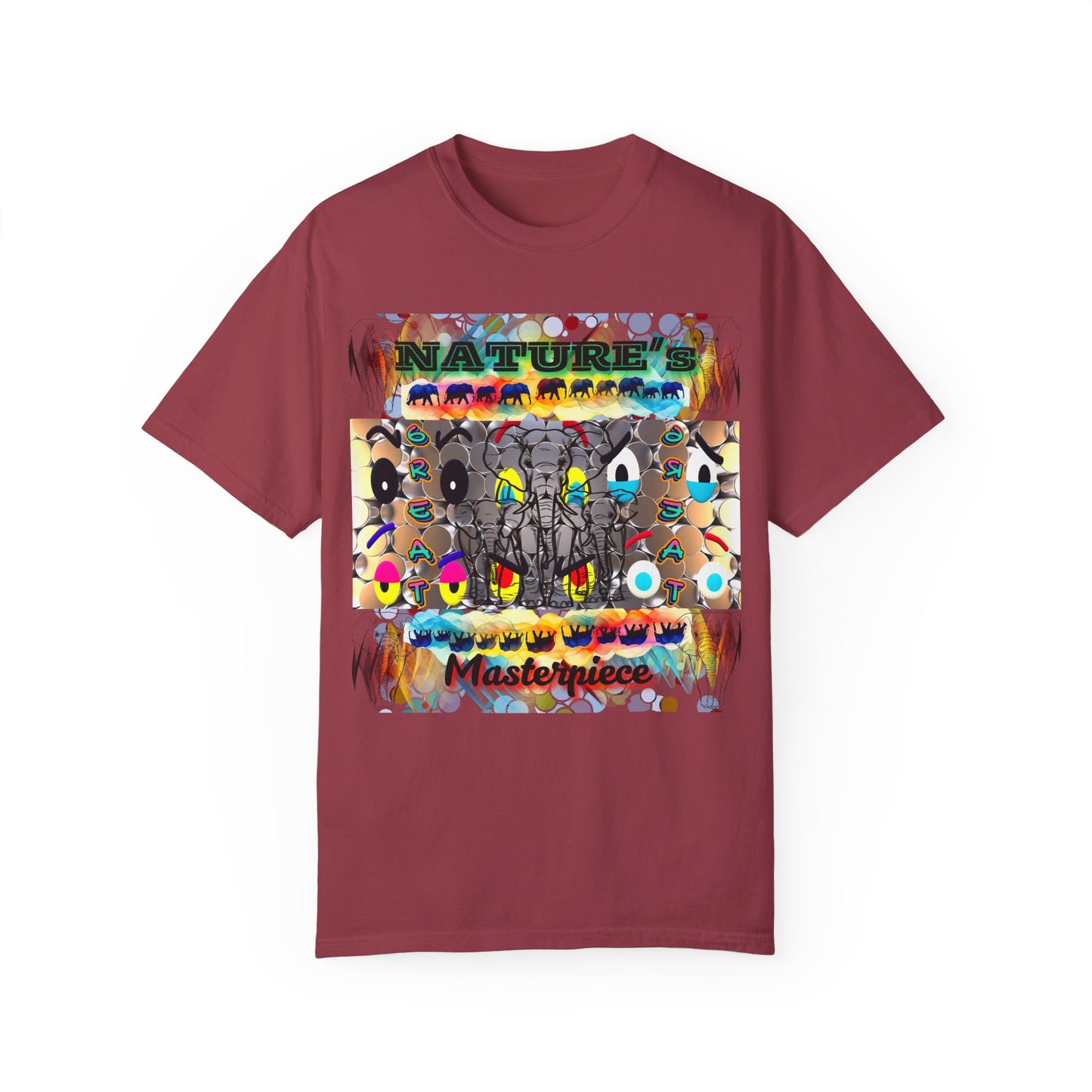 Nature's Masterpiece Elephants Vibrant Comfort Colors T-shirt