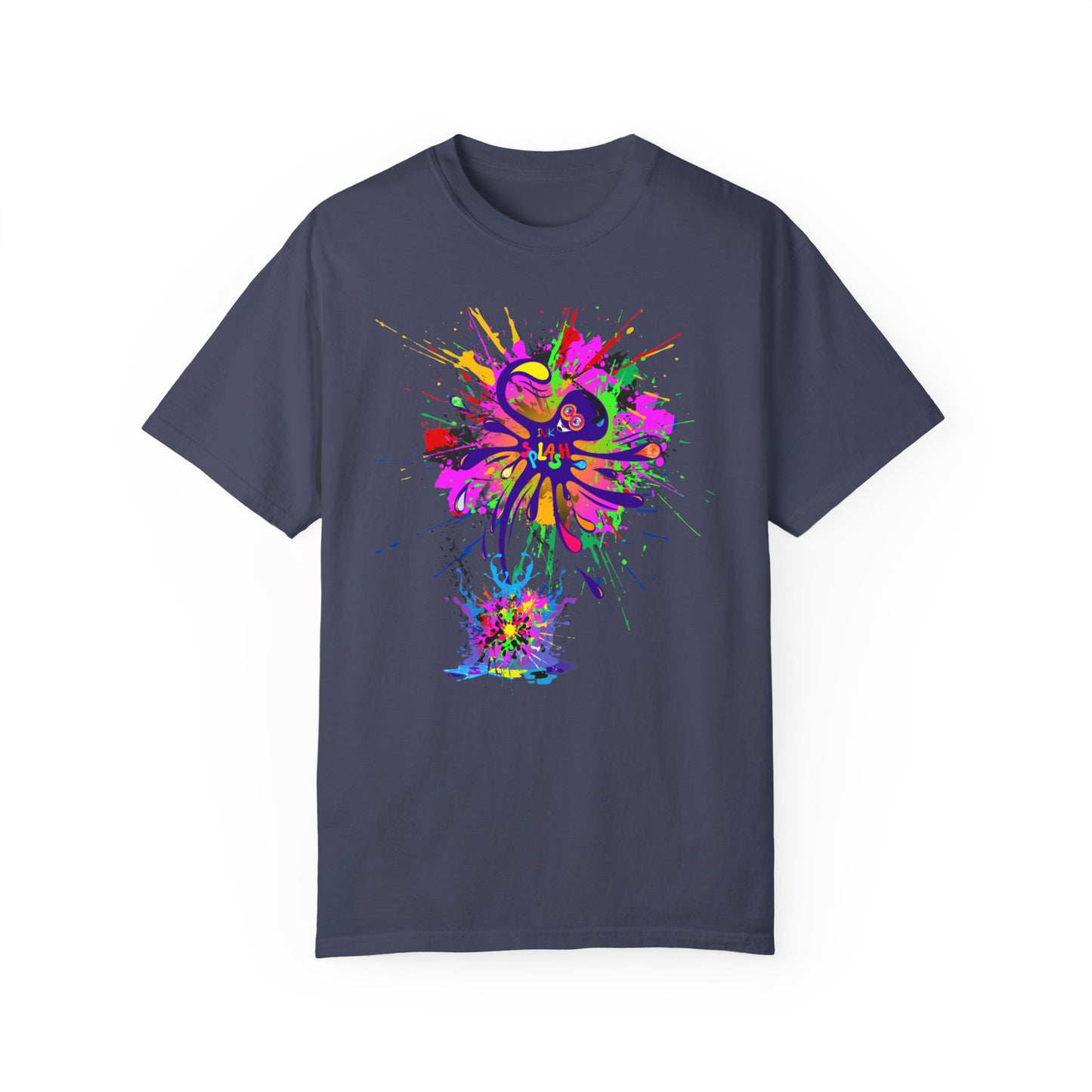 Octopus Ink-Splash Comfort Colors T-Shirt