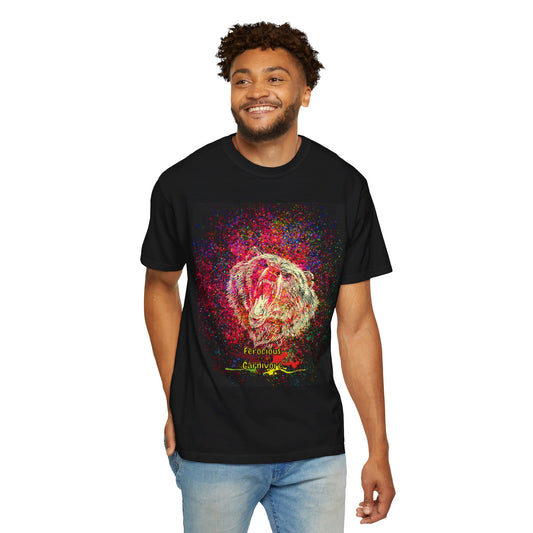 Eye-Catching Roaring Bear "Ferocious  Carnivore" Comfort Colors T-shirt