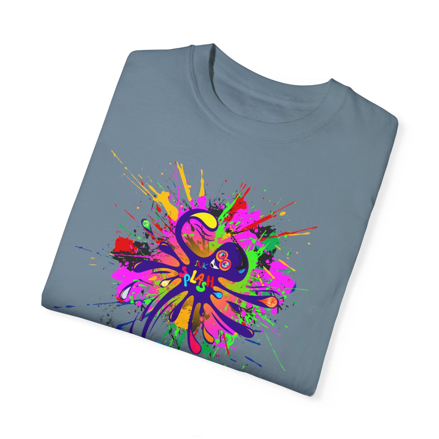 Octopus Ink-Splash Comfort Colors T-Shirt