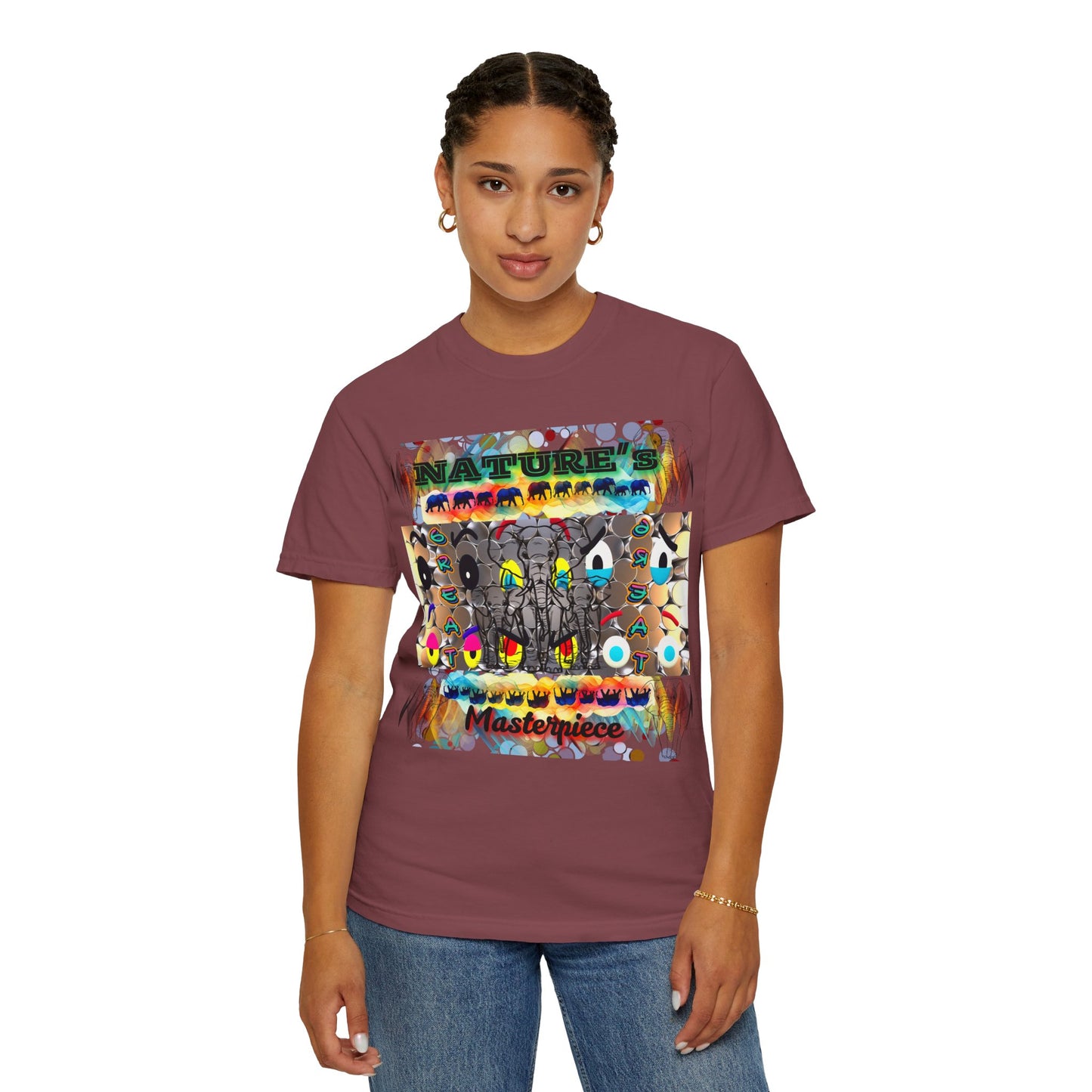 Nature's Masterpiece Elephants Vibrant Comfort Colors T-shirt