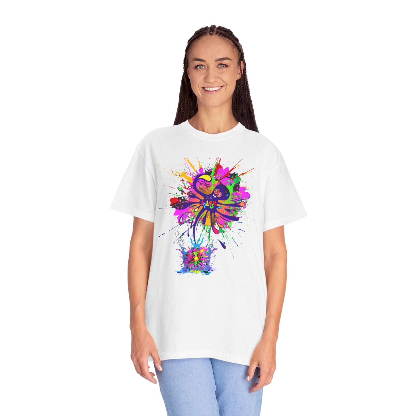 Octopus Ink-Splash Comfort Colors T-Shirt