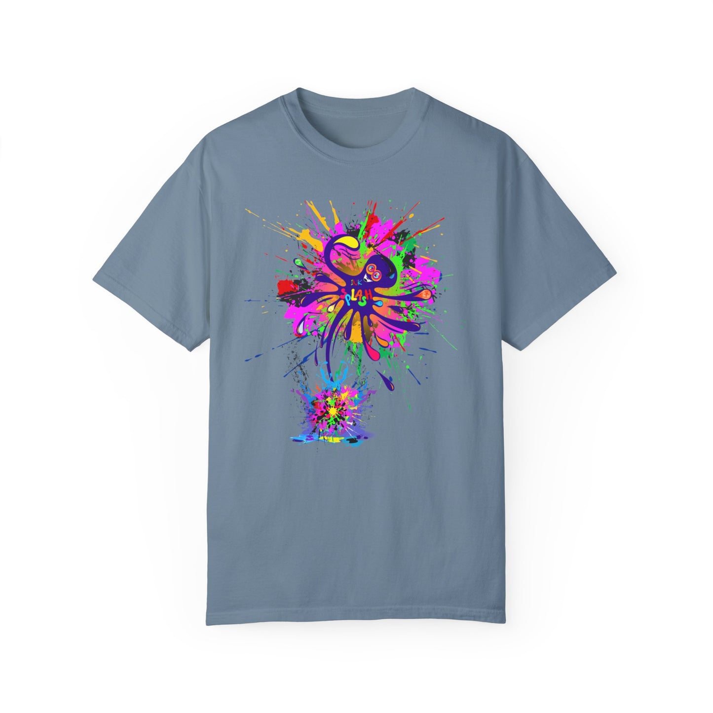 Octopus Ink-Splash Comfort Colors T-Shirt