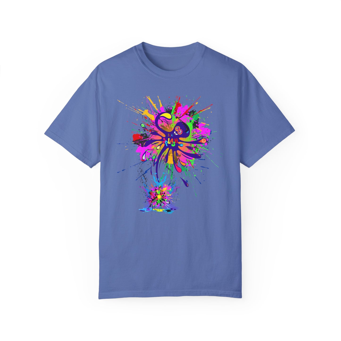 Octopus Ink-Splash Comfort Colors T-Shirt