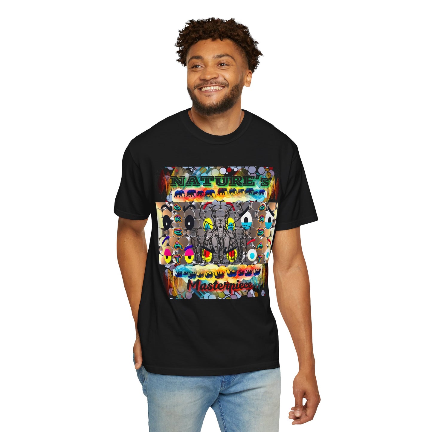 Nature's Masterpiece Elephants Vibrant Comfort Colors T-shirt