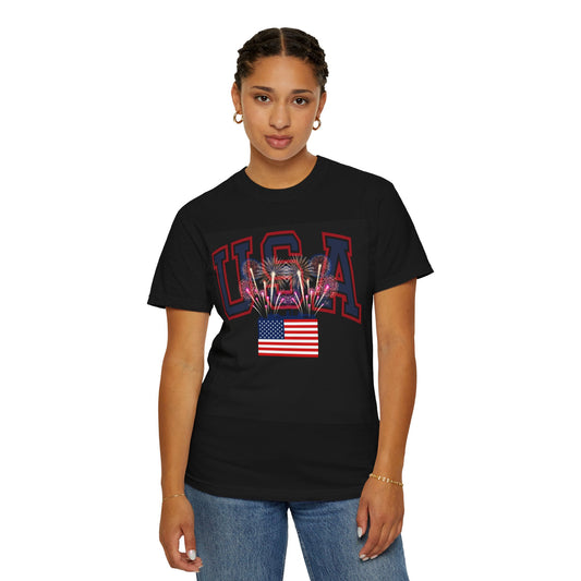 USA Patriotic American Flag Comfort Colors T-shirt