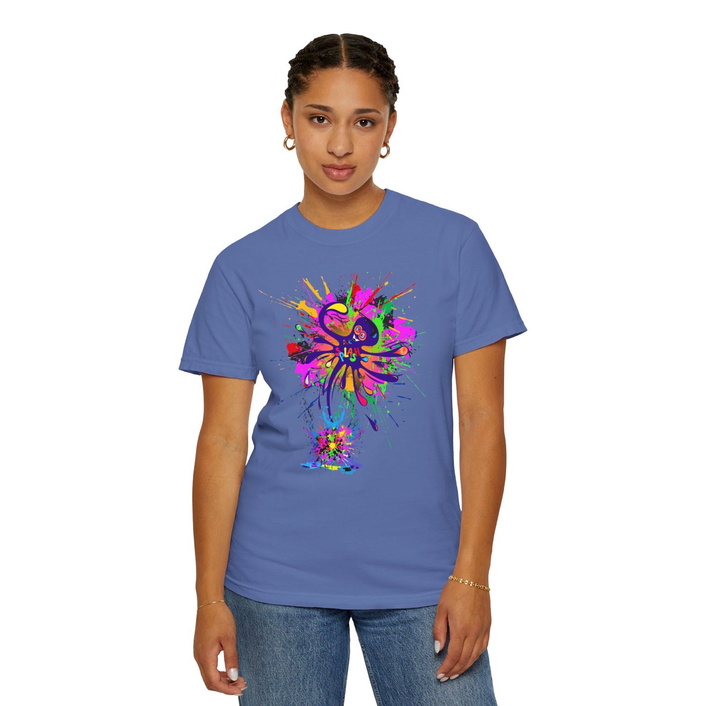 Octopus Ink-Splash Comfort Colors T-Shirt