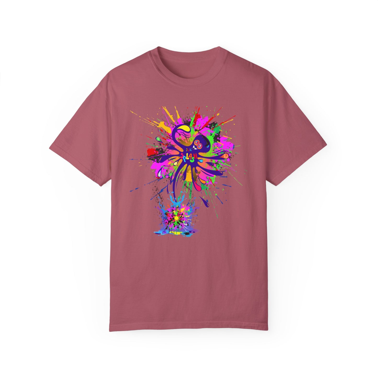 Octopus Ink-Splash Comfort Colors T-Shirt