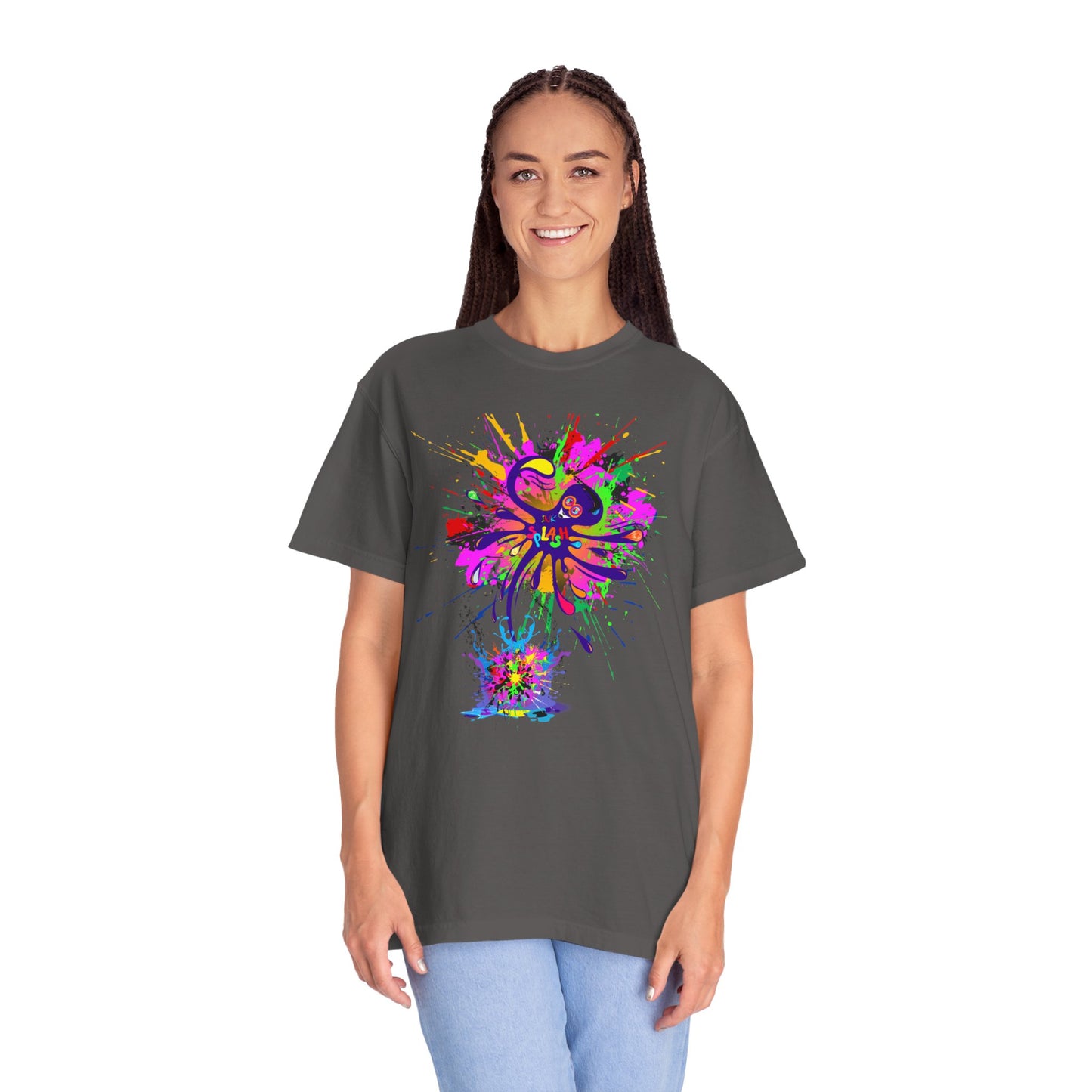 Octopus Ink-Splash Comfort Colors T-Shirt