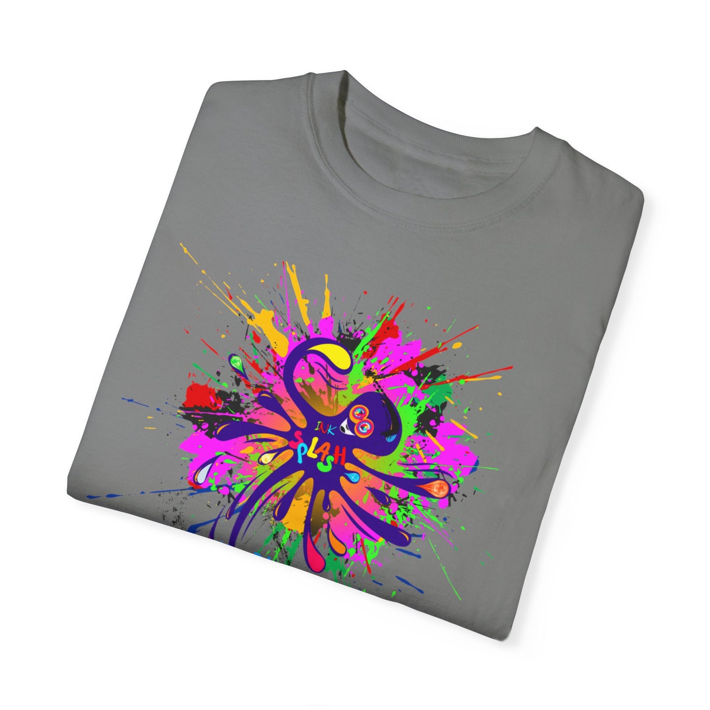 Octopus Ink-Splash Comfort Colors T-Shirt