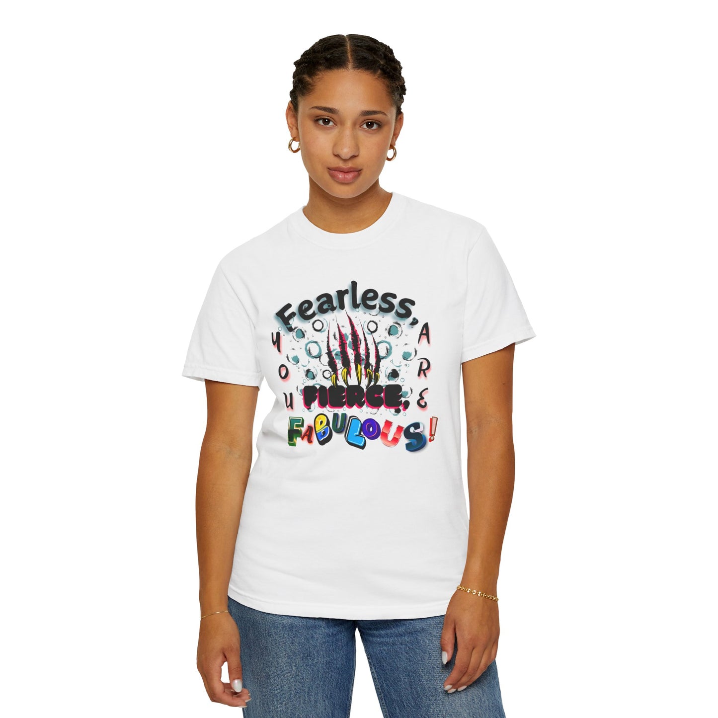 Fearless Feline Claw Ripping Comfort Colors T-shirt