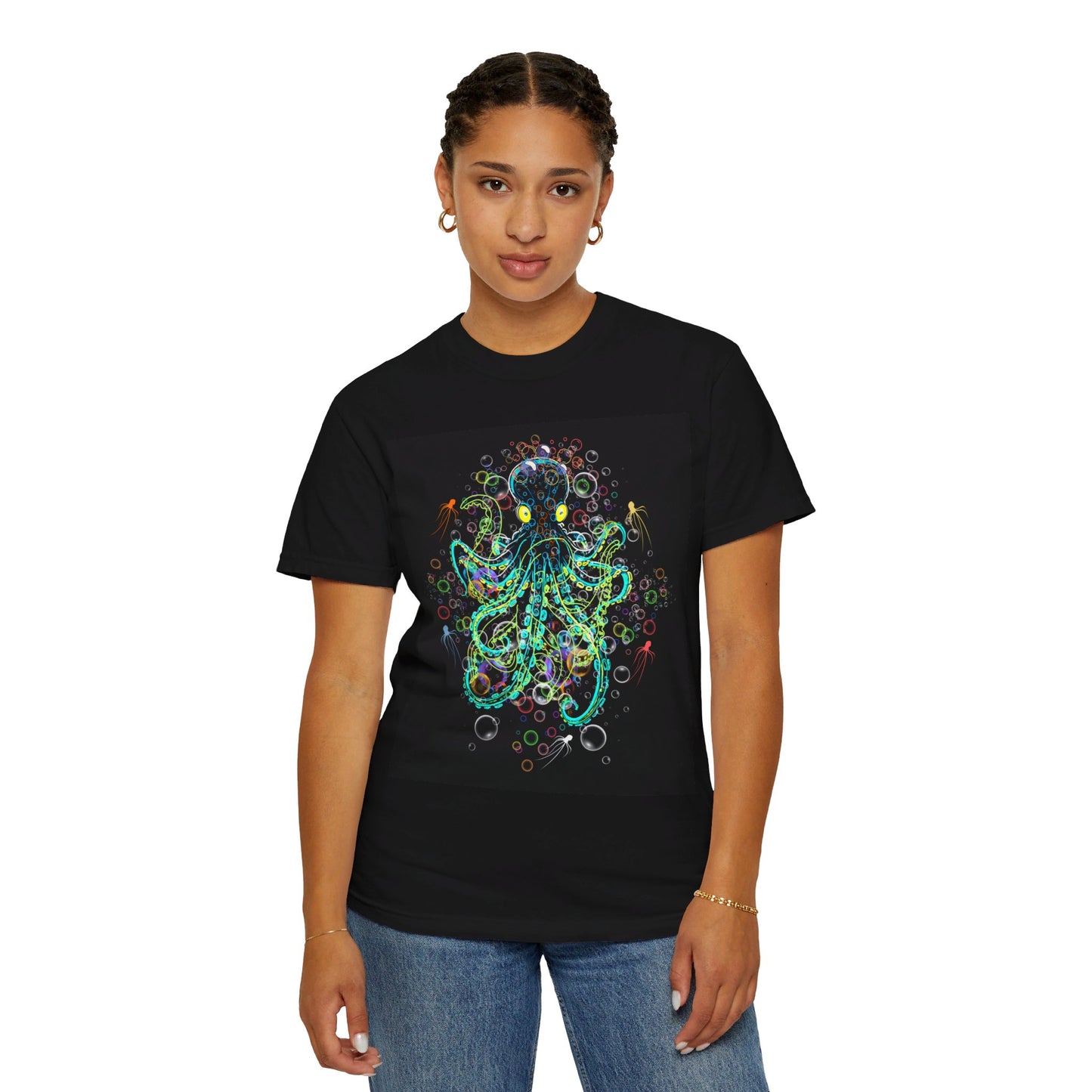 Octopus "Bubbly Camouflage" Comfort Colors T-shirt