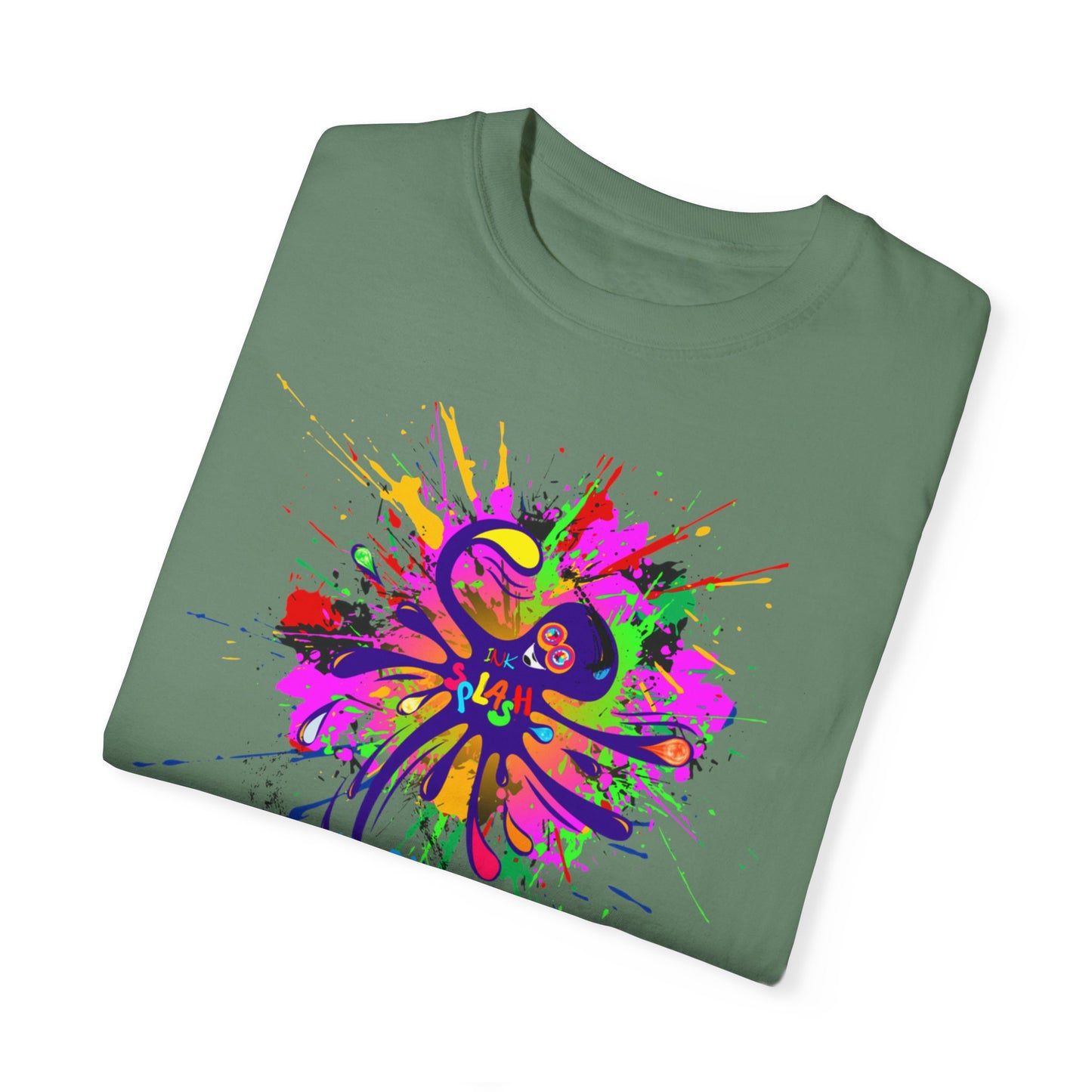 Octopus Ink-Splash Comfort Colors T-Shirt