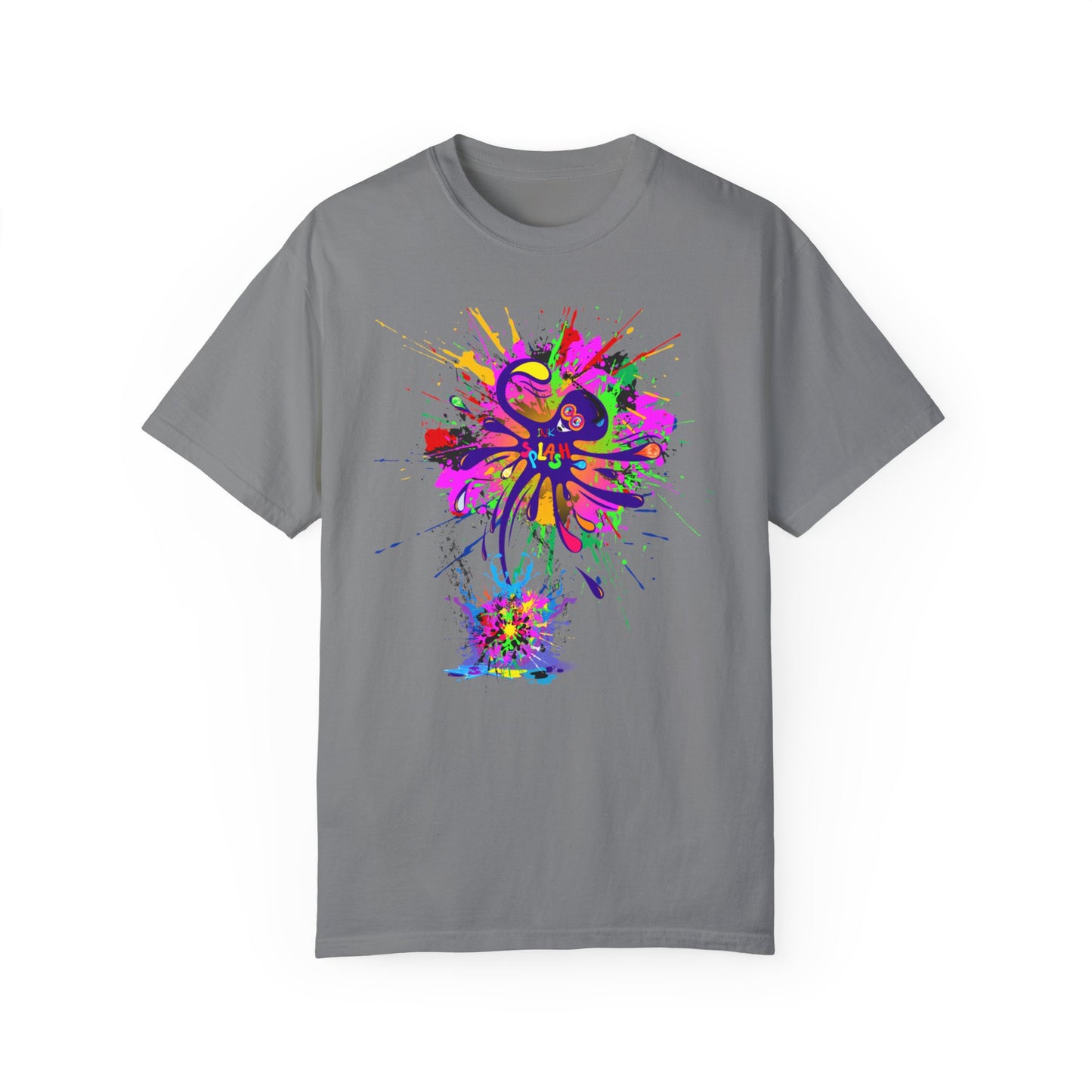 Octopus Ink-Splash Comfort Colors T-Shirt