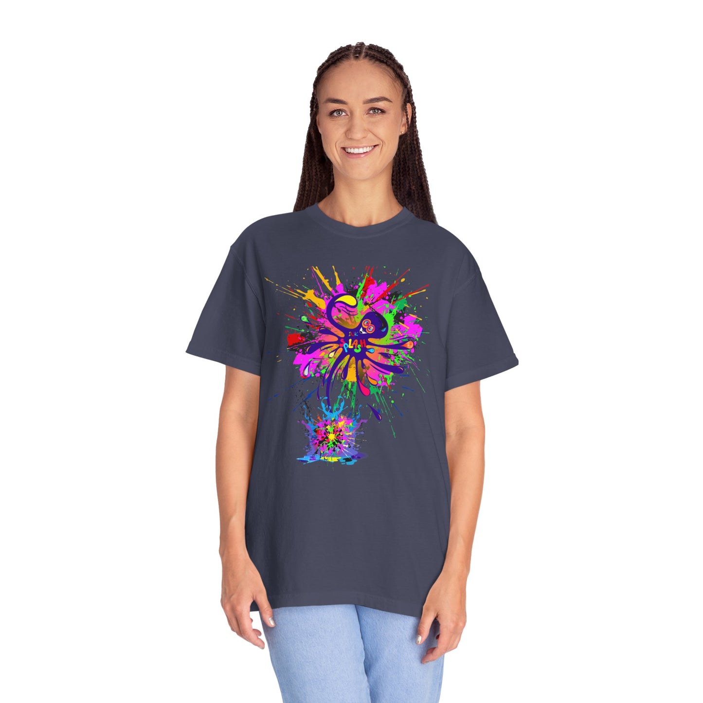 Octopus Ink-Splash Comfort Colors T-Shirt