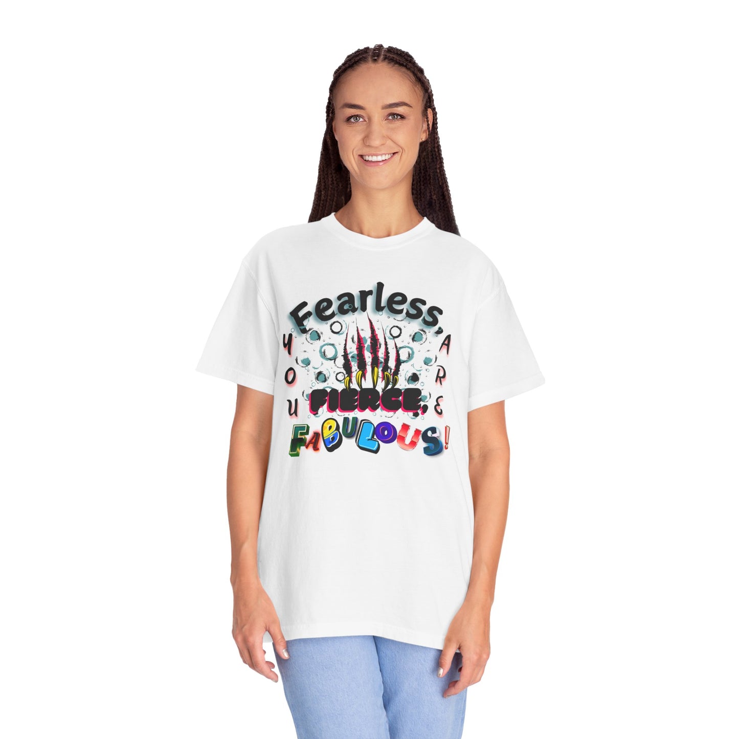 Fearless Feline Claw Ripping Comfort Colors T-shirt