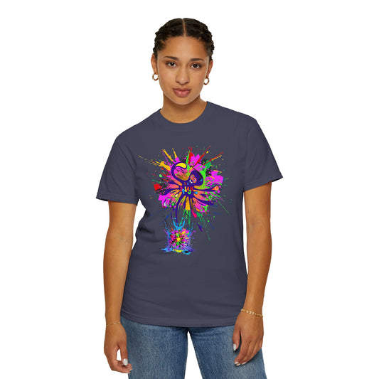 Octopus Ink-Splash Comfort Colors T-Shirt