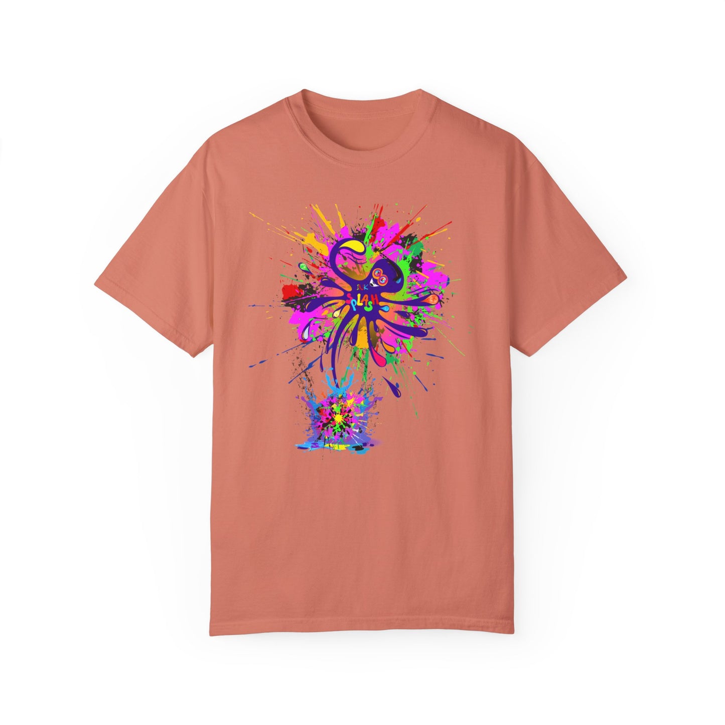 Octopus Ink-Splash Comfort Colors T-Shirt