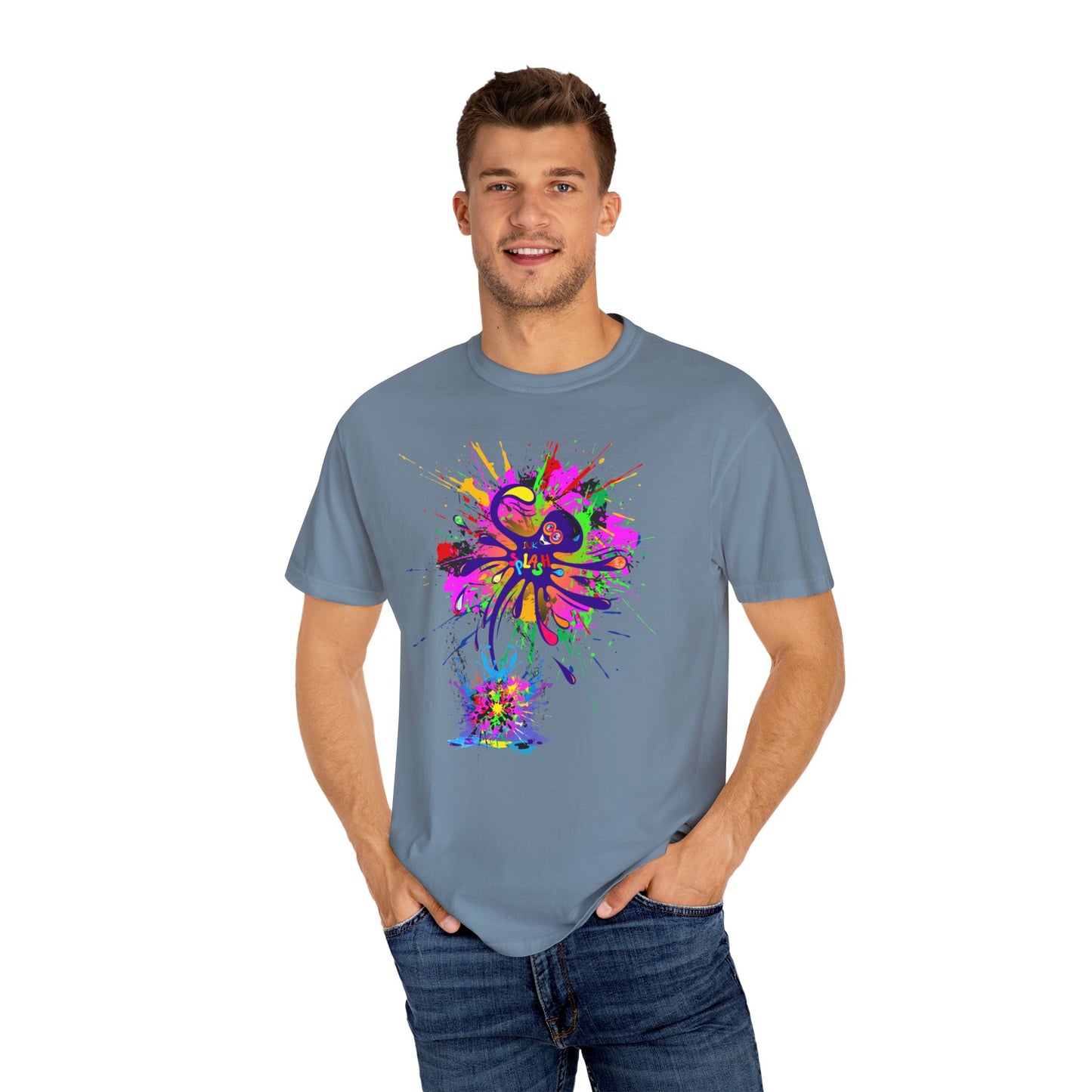 Octopus Ink-Splash Comfort Colors T-Shirt