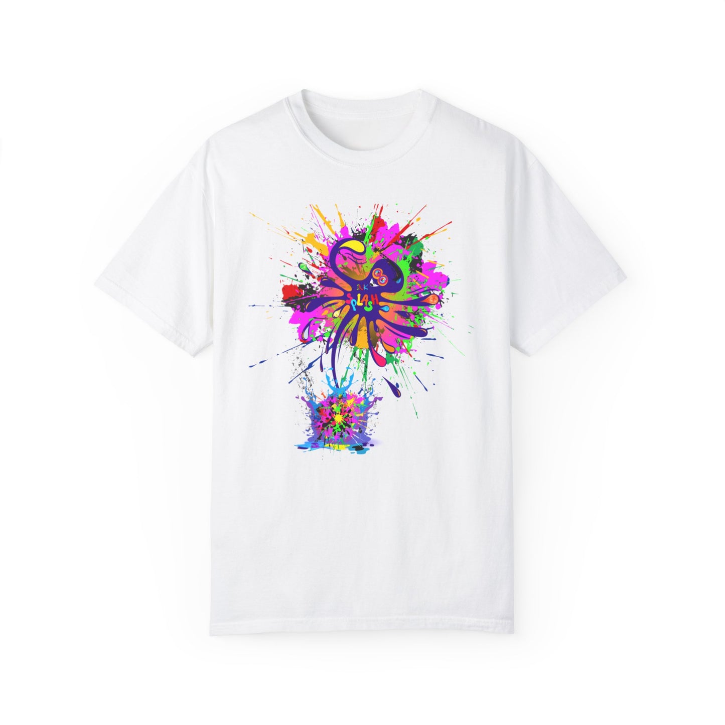 Octopus Ink-Splash Comfort Colors T-Shirt