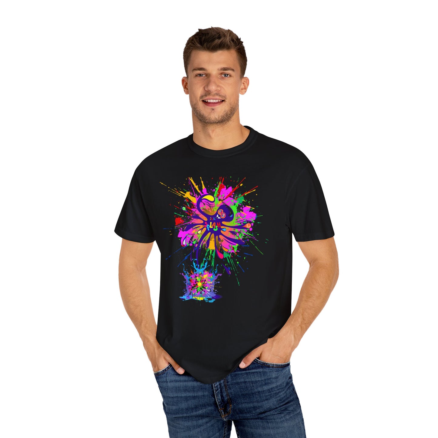 Octopus Ink-Splash Comfort Colors T-Shirt