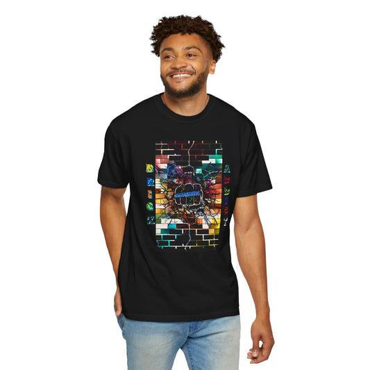 Colorful Fist Smashing Brick Comfort Colors T-shirt