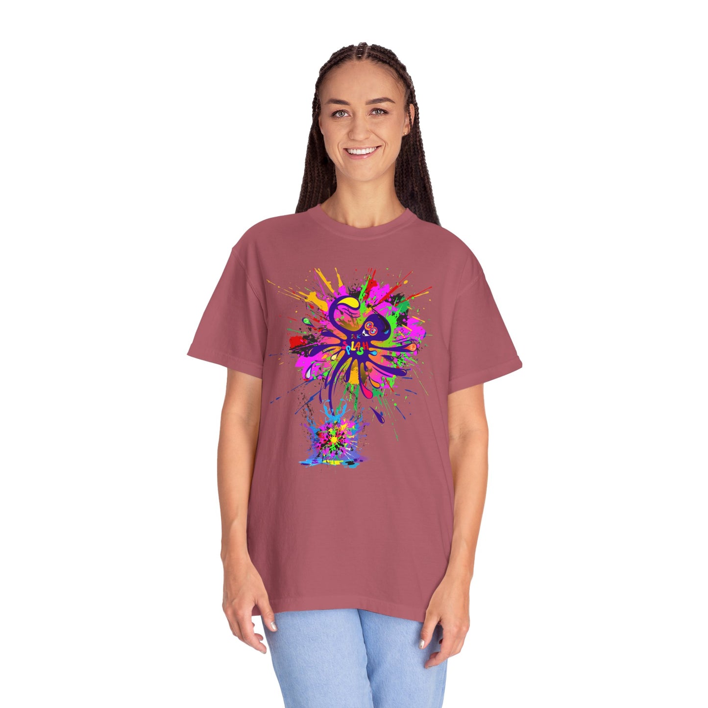 Octopus Ink-Splash Comfort Colors T-Shirt