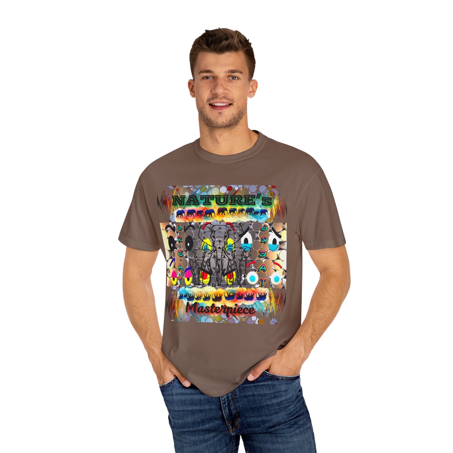 Nature's Masterpiece Elephants Vibrant Comfort Colors T-shirt