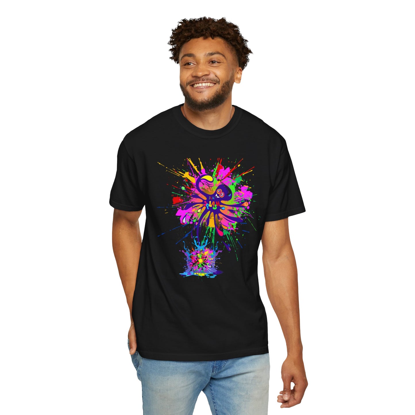 Octopus Ink-Splash Comfort Colors T-Shirt