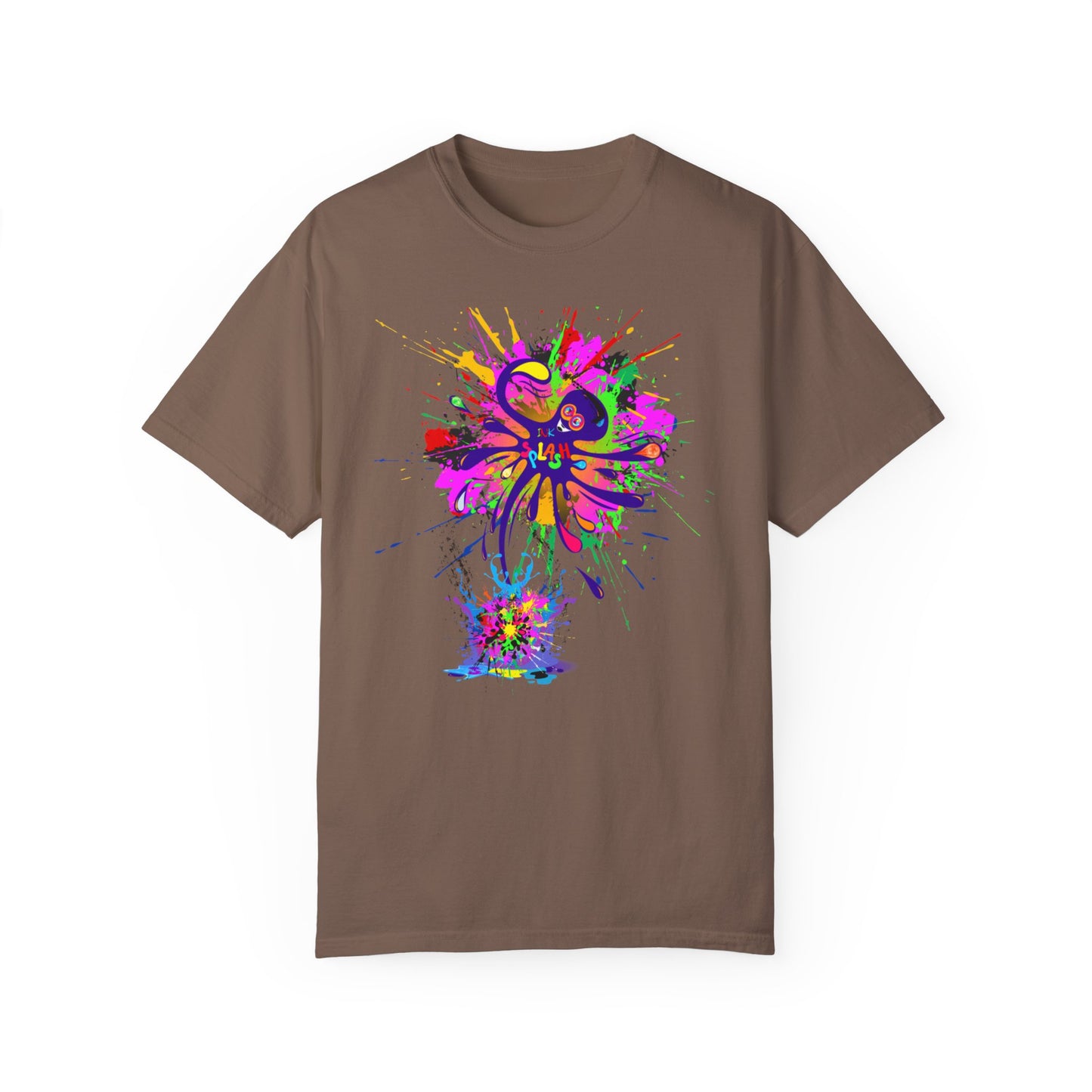 Octopus Ink-Splash Comfort Colors T-Shirt