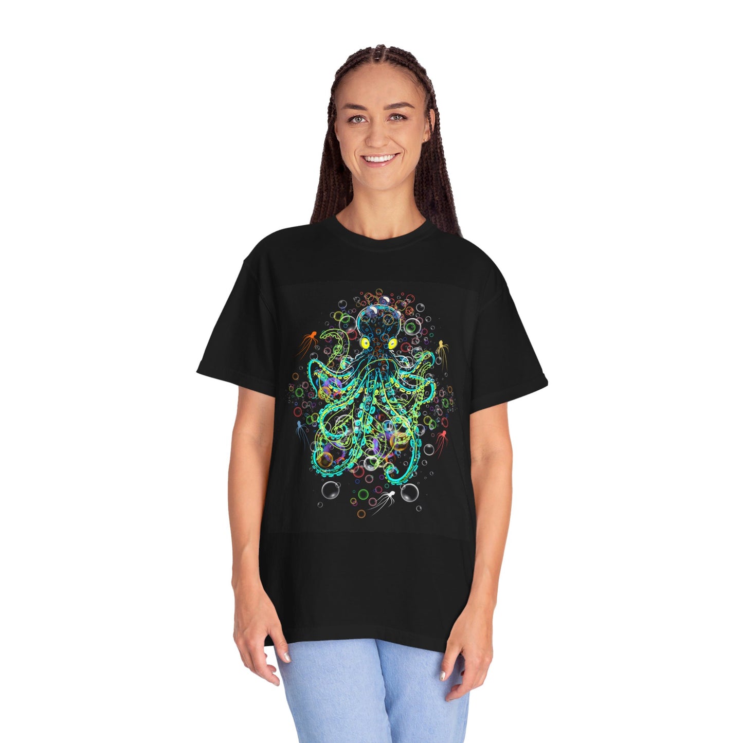 Octopus "Bubbly Camouflage" Comfort Colors T-shirt
