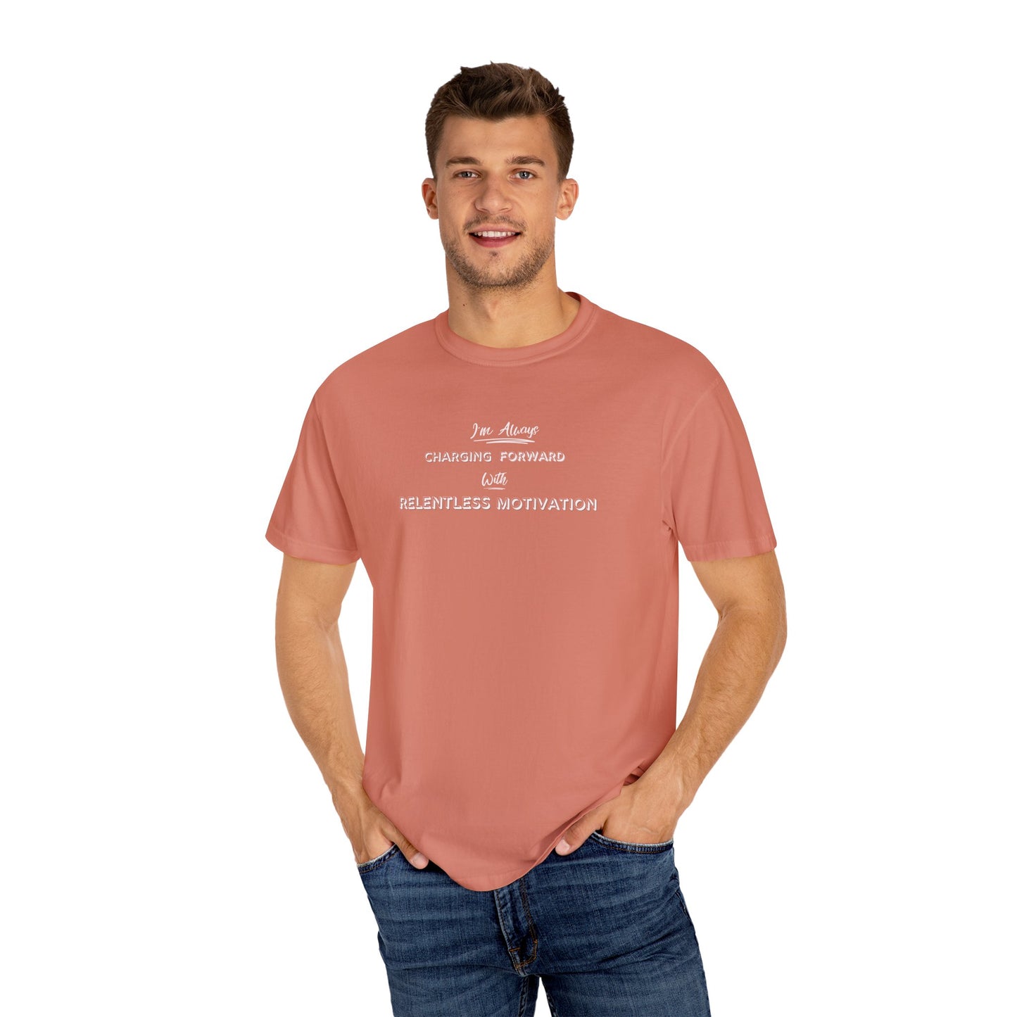 Motivational Comfort Colors T-Shirt - I'm Charging Forward
