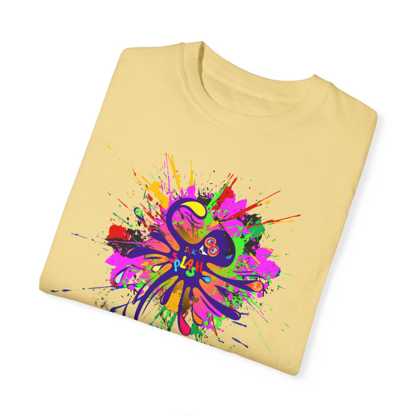 Octopus Ink-Splash Comfort Colors T-Shirt