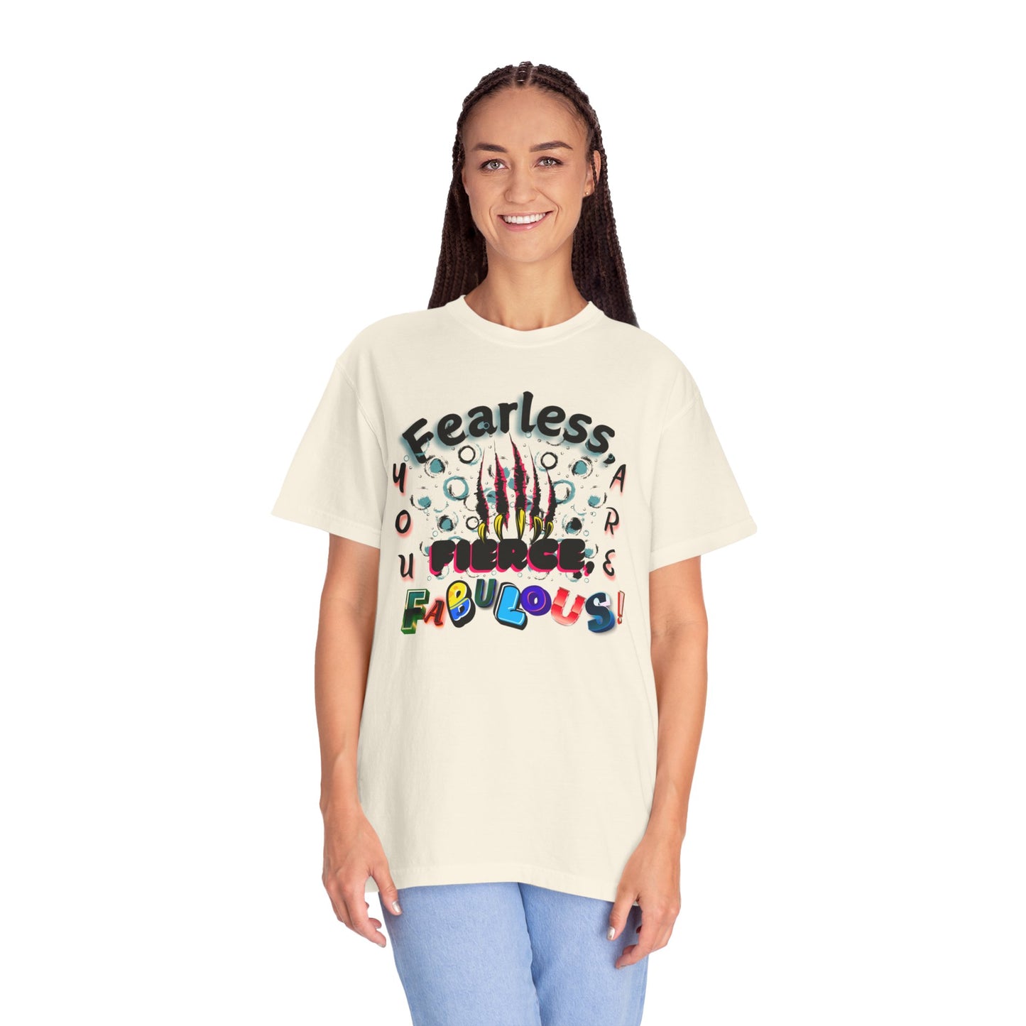Fearless Feline Claw Ripping Comfort Colors T-shirt
