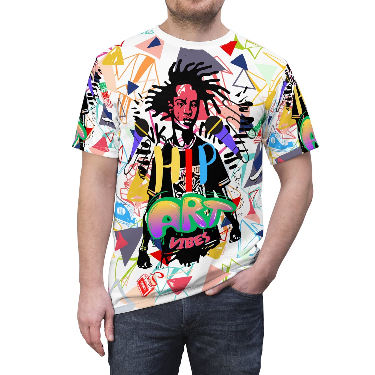 Brilliant Hip Art Vibes Art Unisex Cut & Sew T-Shirt
