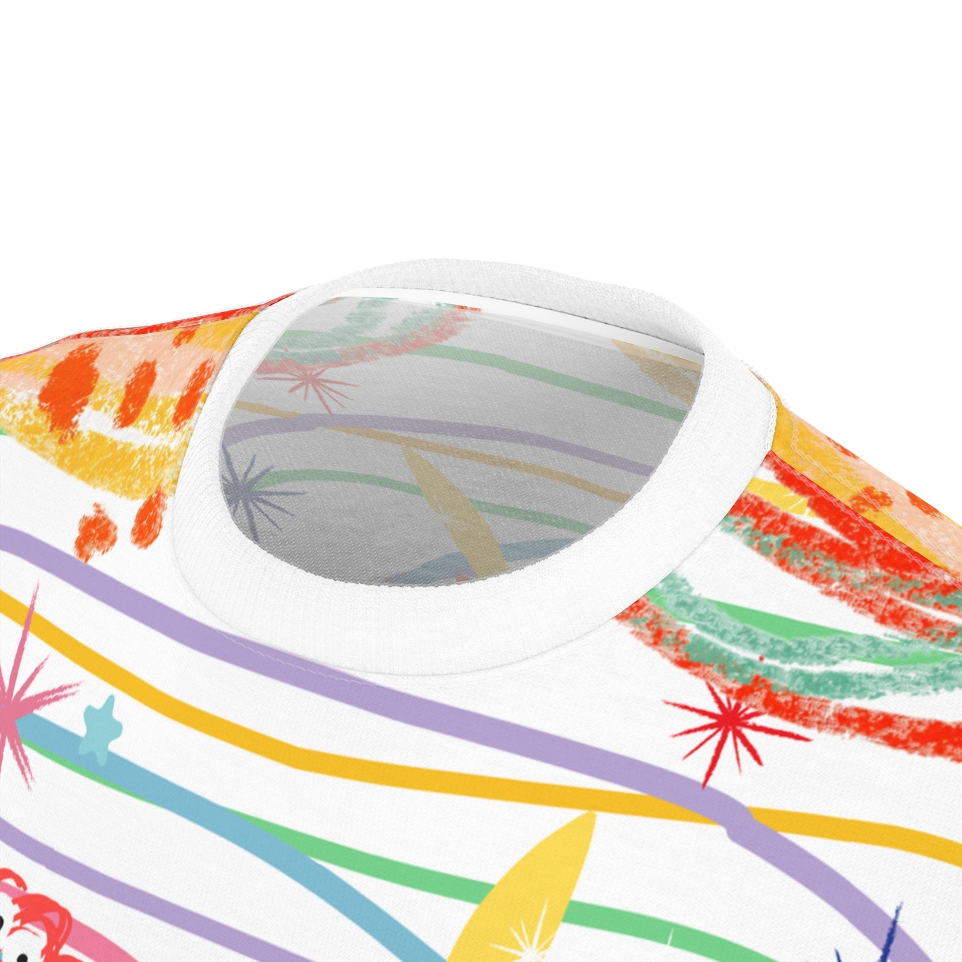 Kaleidoscope Of Vibrant Crayola Playtime Magic Unisex Cut & Sew T-Shirt