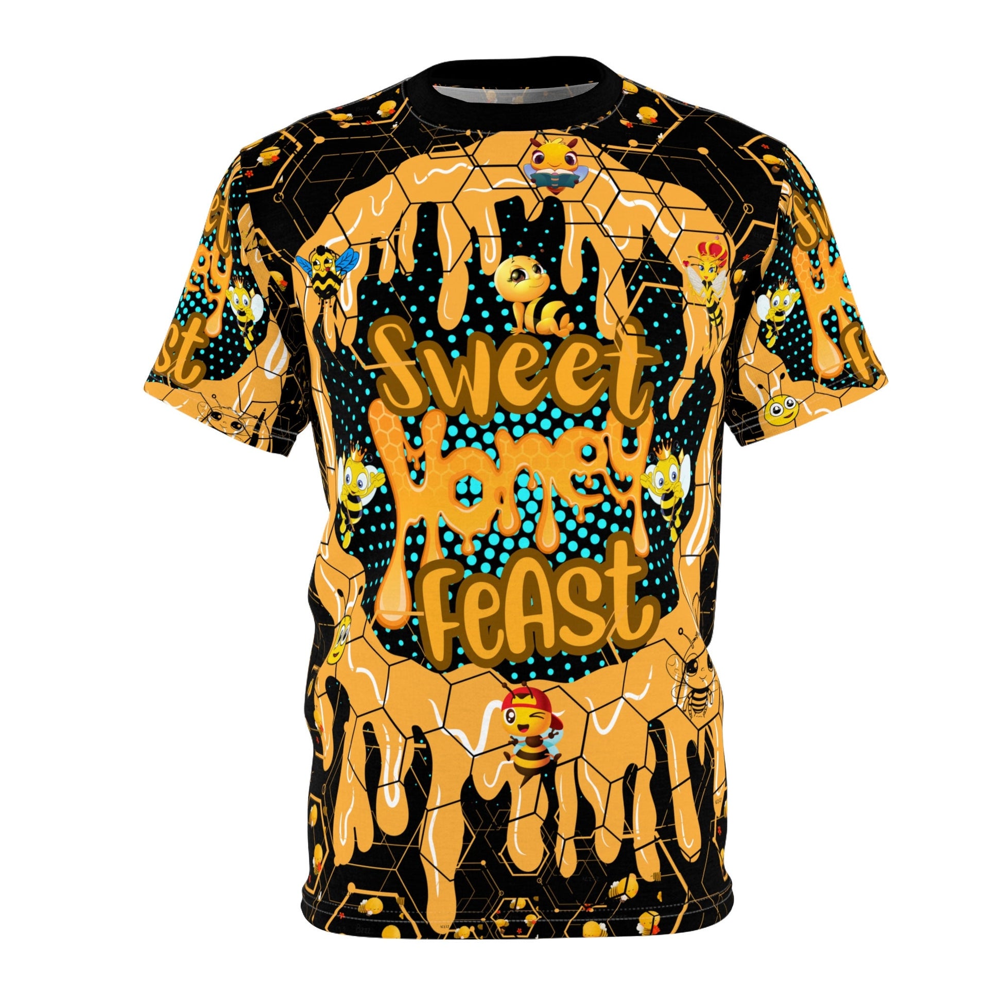 Sweet Golden Honey Feast Unisex Cut & Sew T-Shirt