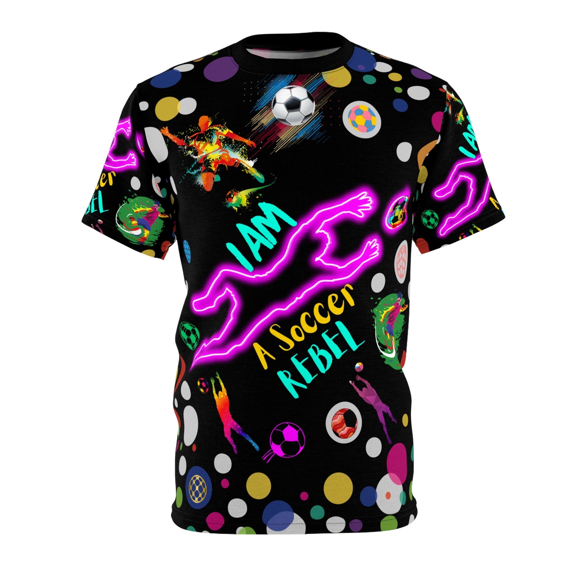 I Am A Soccer Rebel Unisex Cut & Sew T-Shirt