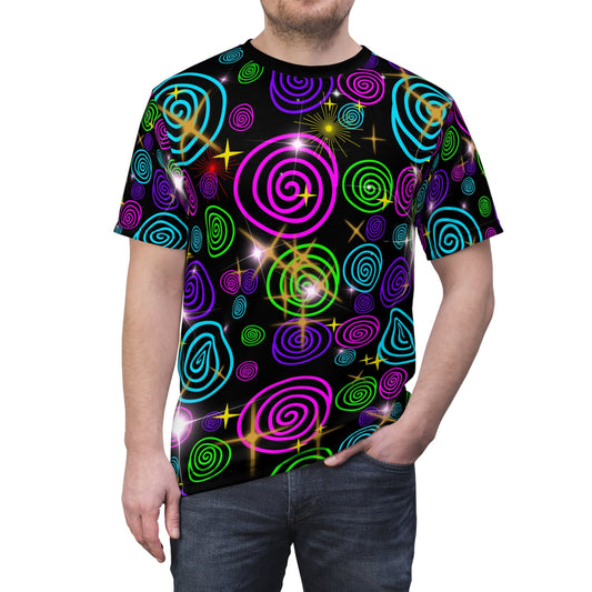 Sensational Star Studded Unisex Cut & Sew T-Shirt (AOP)