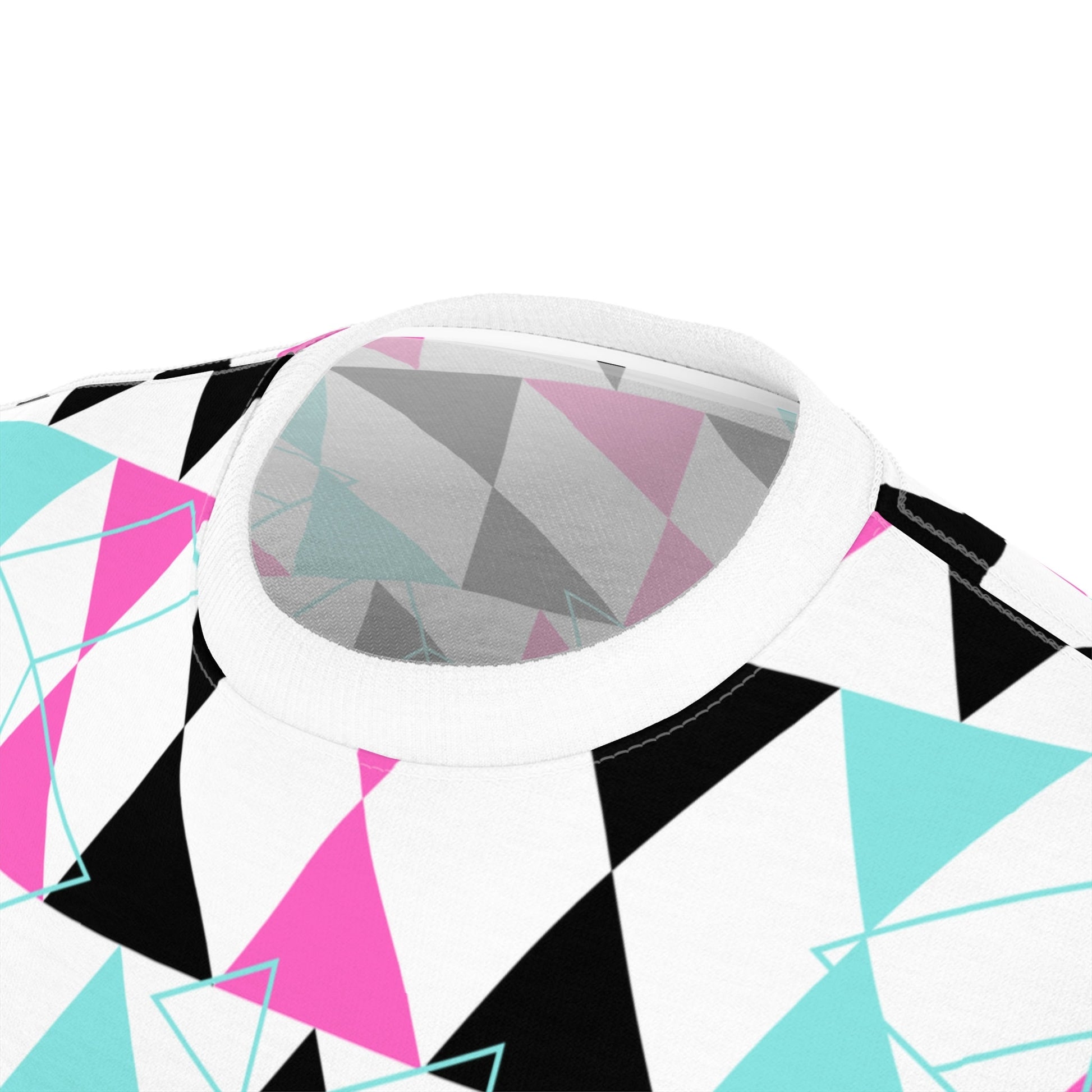 Vibrant Reflective Geometrical Pattern "All Over Print Unisex" Cut & Sew T-Shirt (AOP)