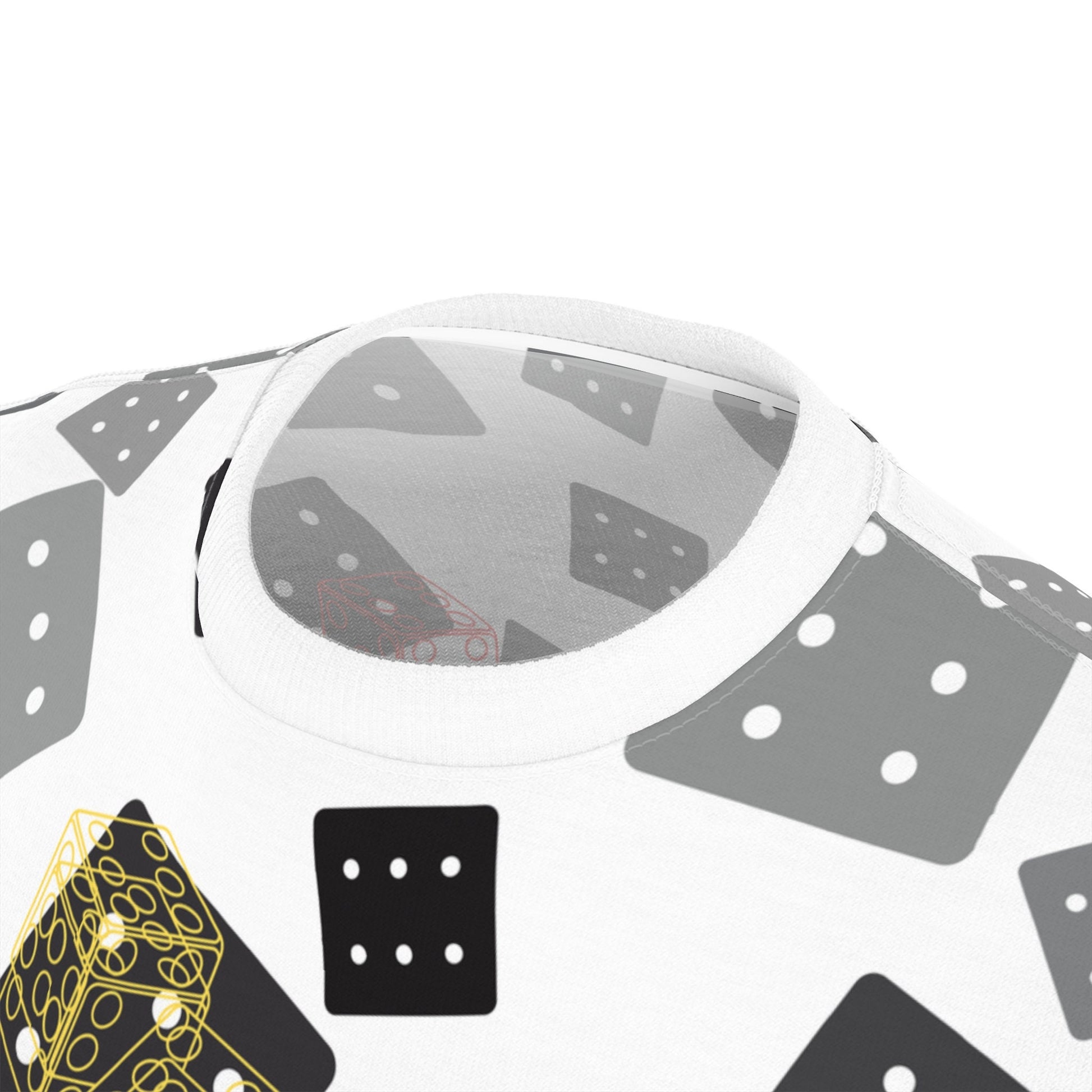 Colorful "Dicey Dice" All Over Print Unisex Cut & Sew T-Shirt