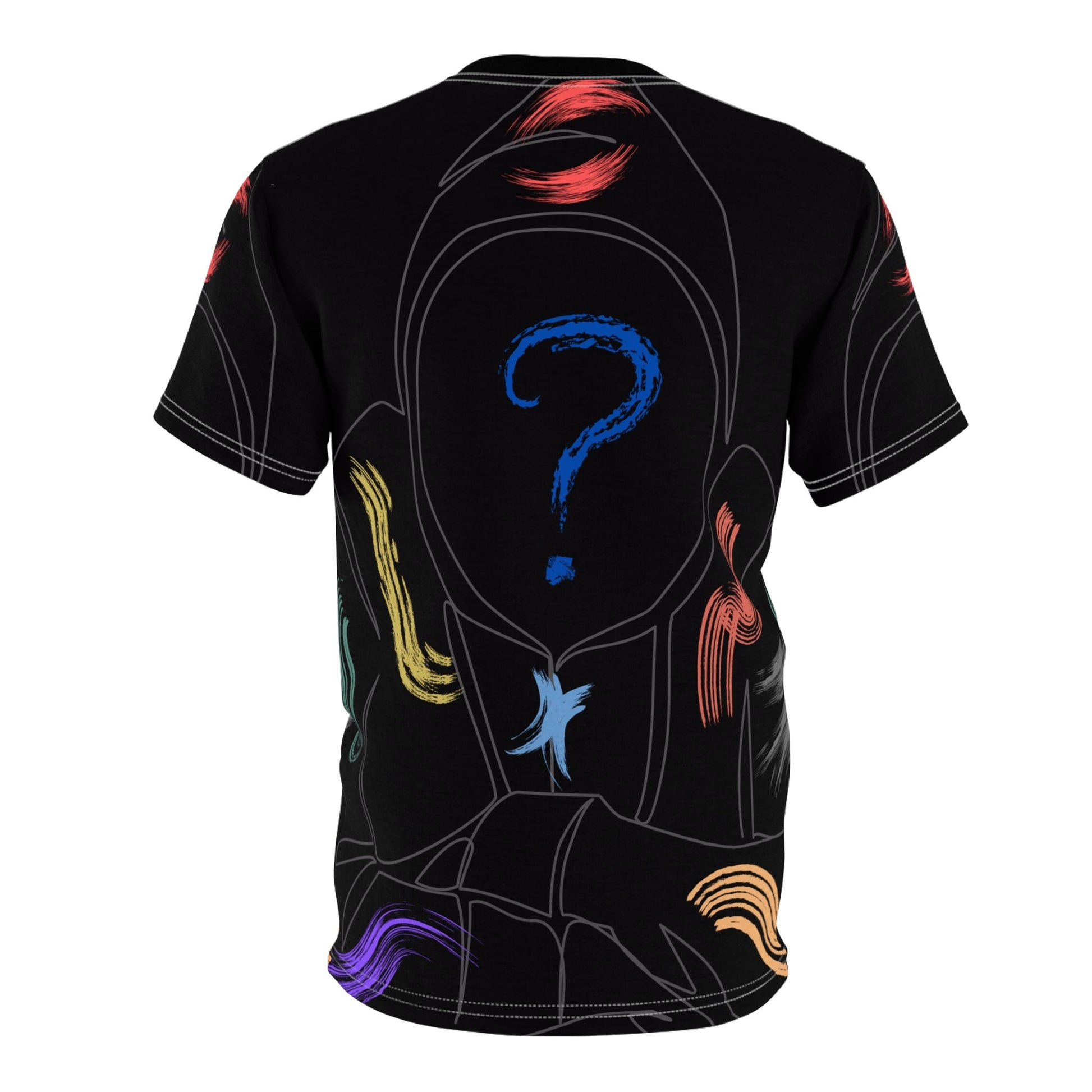 Paint Brush Stroke "Hoodie-Theme" All Over Print Unisex Cut & Sew T-Shirt